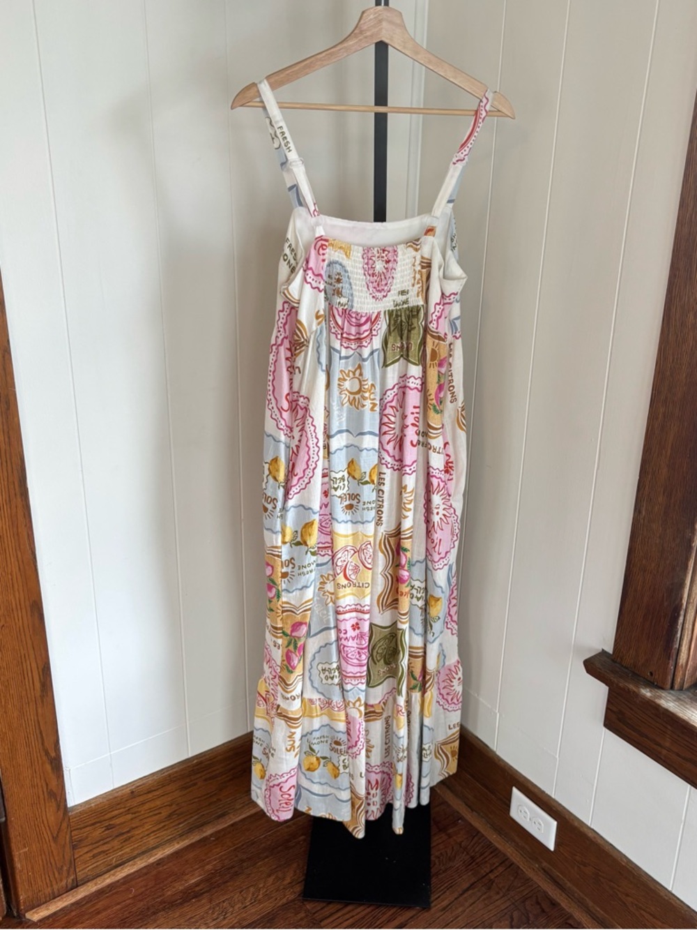 Paper Heart NWT Amalfi Coast Lemon Linen Blend Maxi Dress Women’s L Resortwear - Picture 8 of 12